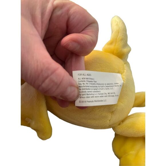Kohl's Cares Yellow Peanuts Cute Woodstock Bird Plush Stuffed Animal Toy - Picture 5 of 6